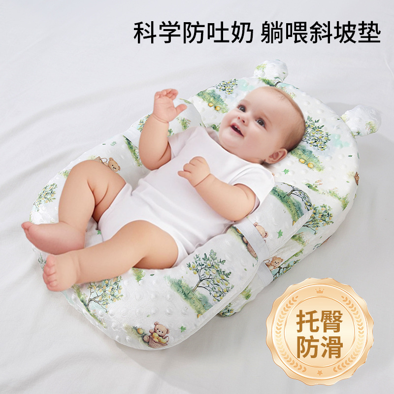 Anti-Roll Baby Pillow - หมอนเด็ก หมอนป้องกันศีรษะสำหรับทารกแรกเกิด ปลอดภัยในการนอน ระบายอากาศได้ดี ป้องกันการม้วนตัว หมอนเด็กวัยหัดเดิน