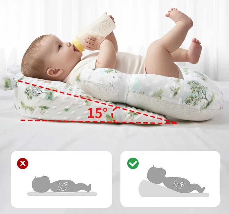 หมอนเด็ก ทารกแรกเกิด ป้องกันศี - Anti-Roll Baby Pillow บทวิจารณ์และราคา