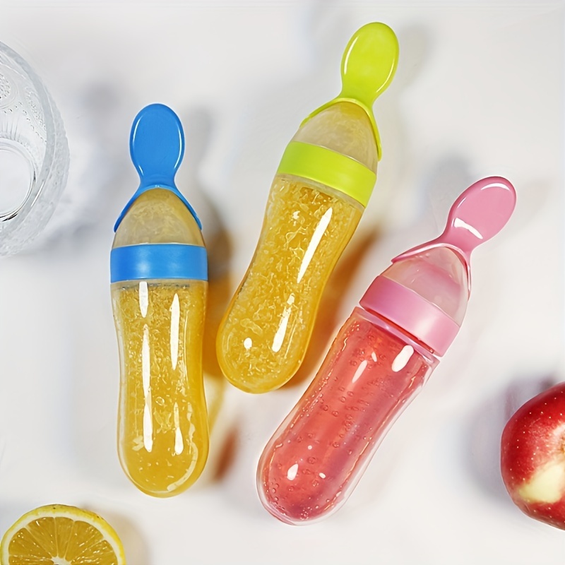 ขวดนมซิลิโคนพร้อมช้อนสำหรับเด็ - Baby Products Distributor บทวิจารณ์และราคา